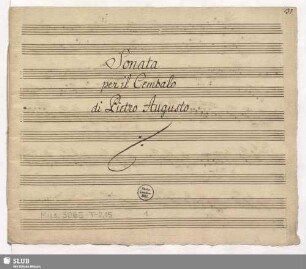 Sonatas - Mus.3065-T-2,15 : cemb