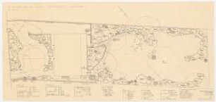 Garten am Schaumainkai, Frankfurt/Main: Pflanzplan Gehölze 1:100