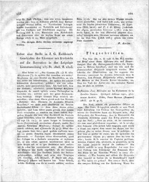 Flugschriften.