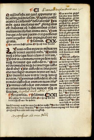 Psalmus. CXXI - Psalmus. CXXX.