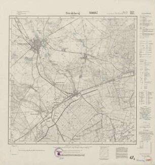 3159 (alte Nr.: 1636) Friedeberg in der Neumark, Meßtischblatt (4cm - Karte)