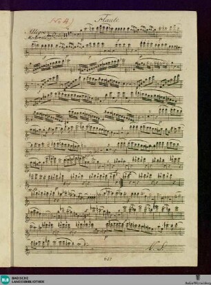 Quintetto pour une Flûte, Violon, deux Violes, et Violoncelle : Oeuv. 58