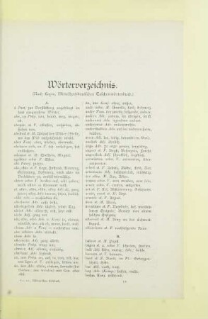 Wörterverzeichnis