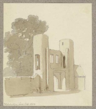 Inneres Burgtor der Burg Windecken, nach einer Vorlage von 1824