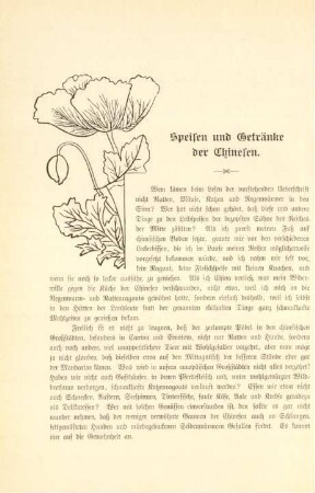 Speisen und Getränke der Chinesen