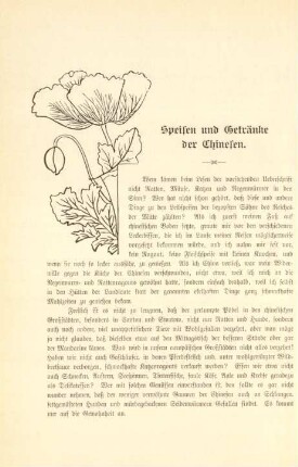 Speisen und Getränke der Chinesen