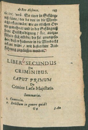 Liber Secundus De Criminibus.
