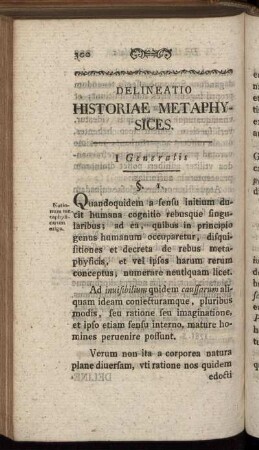 Delineatio Historiae Metaphysices.
