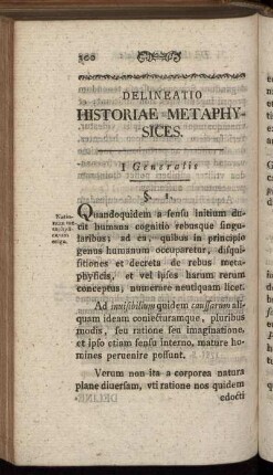 Delineatio Historiae Metaphysices.