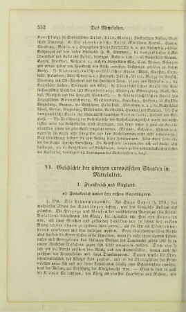 VI. Geschichte der übrigen europäischen Staaten im Mittelalter