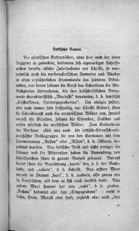 Lettische Runen.
