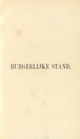 Burgerlijke stand