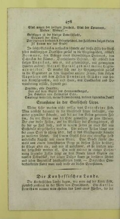 Die Kurhessischen Lande
