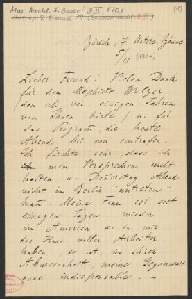 Brief an Ferruccio Busoni : 05.11.1904