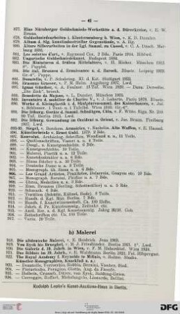 B Malerei (Nr. 918-1008)