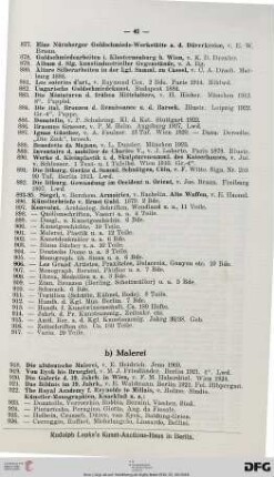 B Malerei (Nr. 918-1008)