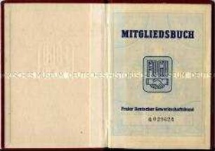 Mitgliedsbuch des FDGB aus dem Jahr 1954