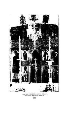 Carved Screens and Ikons, Monastery of St. Elias, Patmos
