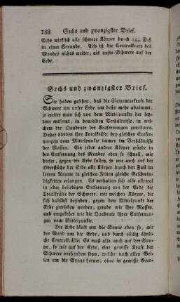 Sechs und zwanzigster Brief. - Zwey und dreyßigster Brief.