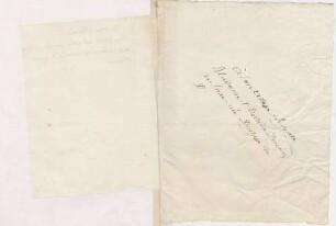 Briefumschläge mit Notizen von Karoline Luises Hand.