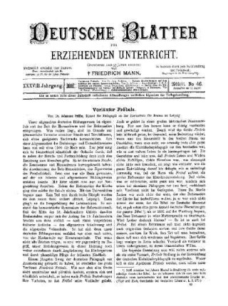 Vorläufer Fröbels