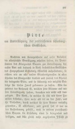 197-198 Bitte um Unterstüzung der vertriebenen schleswig'schen Geistlichen
