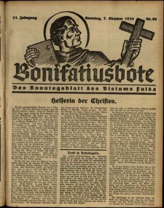 Ausgabe vom Sonntag, den 07. Oktober 1934.