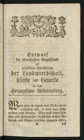 1-19, Erster Haupt-Titul. - Zweyter Haupt-Titul.