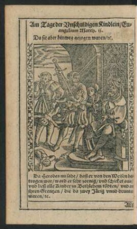 Am Tage der Unschuldigen Kindlein/ ...