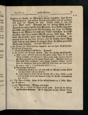 87-94, V. 7 - 11; Lehren und Gebrauch