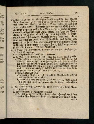 87-94, V. 7 - 11; Lehren und Gebrauch