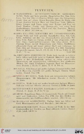 Textilien (Nr. 97-108)