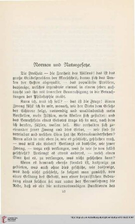Normen und Naturgesetze