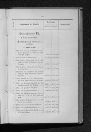 Berginspektion IX.