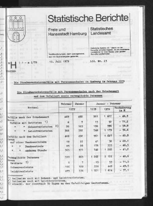 Die Straßenverkehrsunfälle mit Personenschaden in Hamburg im Februar 1979 : Lfd. Nr. 23