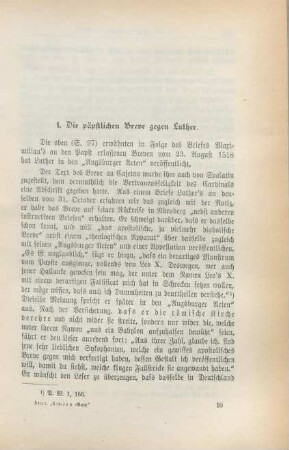 1. Die päpstlichen Breve gegen Luther