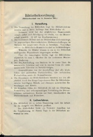 Bibliotheksordnung