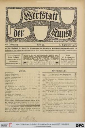 Heft 47 (21. September 1908)