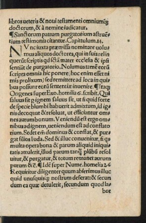 Sanctorum patrum purgatorium astruentium testimonia citantur. Capittulum. 14.