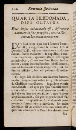 112-125, Dies Octavus