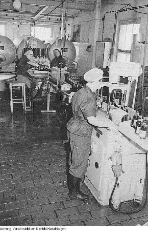 Dresden. VEB Kelterei Lockwitzgrund, Vertrieb und Produktion, 1956-1958