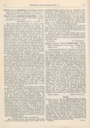 315-316 [Rezension] Ostwald, Wilhelm, Monistische Sonntagspredigten