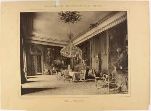 Der Große Speisesaal im Residenzschloss in Dresden, aus der Mappe: Das Königliche Residenzschloss zu Dresden von Römmler & Jonas
