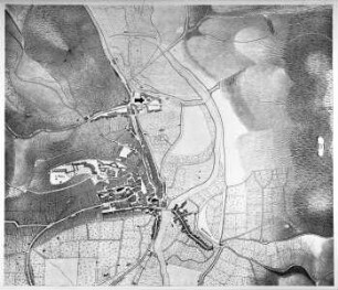 Lageplan der Stadt Marburg