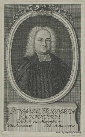 Bildnis des Johann Friederich Bonnhöfer