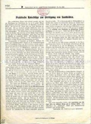 Ratschläge zur Schädlingsbekämpfung in der Landwirtschaft (Sonderdruck aus dem Wochenblatt für Landwirtschaft Nr. 50)