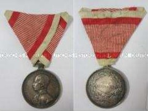 Ehren-Denkmünze für Tapferkeit 2. Klasse in Silber, 2. Modell, Kaisertum Österreich