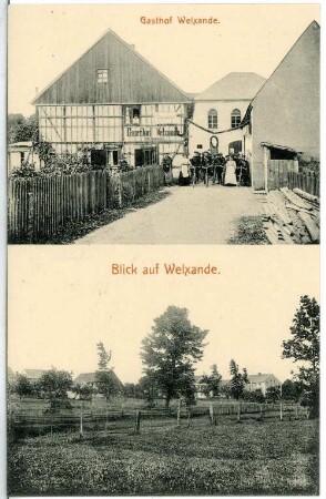 Welxande. Blick auf Welxande - Gasthof