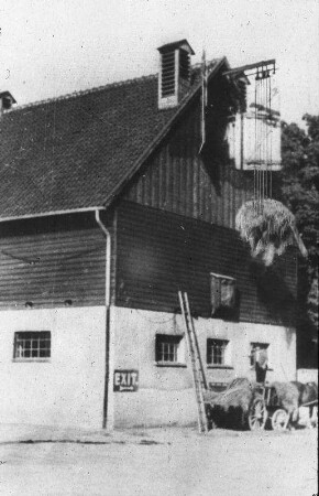 Fotografie: Greiferanlage, Heu