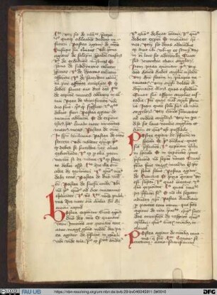 Bernardi de Parentinis Expositio officii Missae - UER MS 153